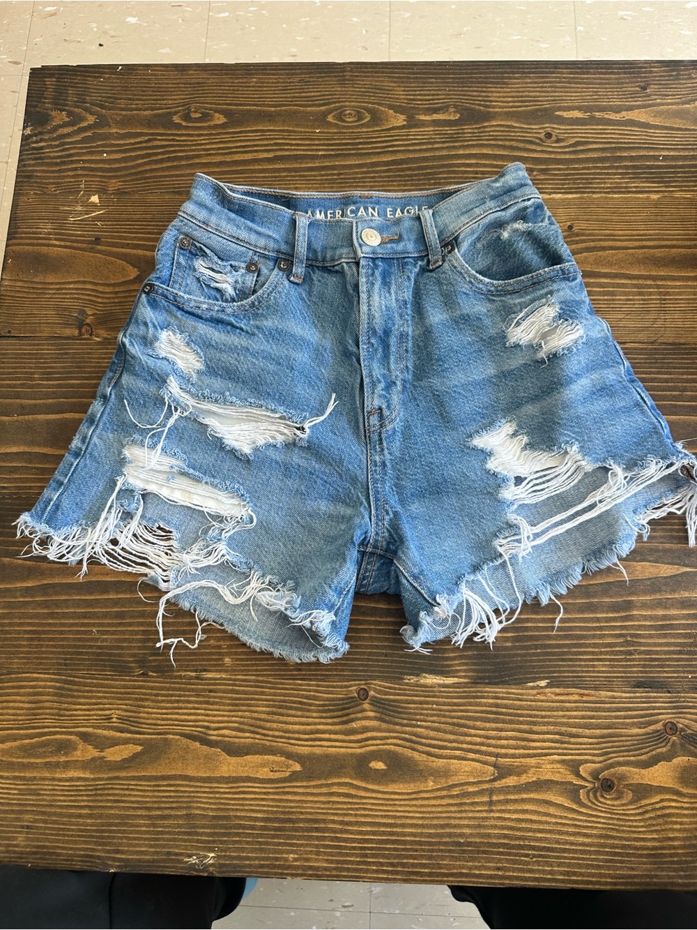 American Eagle Outfitters Ripped Denim Shorts